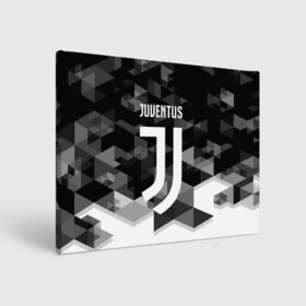 Холст прямоугольный с принтом JUVENTUS / ЮВЕНТУС GEOMETRY SPORT в Екатеринбурге, 100% ПВХ |  | juventus | спорт | спортивные | футбол | футбольный клуб | ювентус