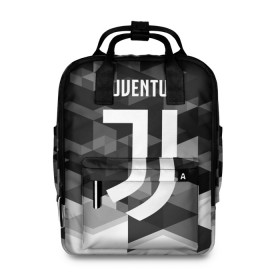 Женский рюкзак 3D с принтом Juventus 2018 Geometry Sport в Екатеринбурге, 100% полиэстер | лямки с регулируемой длиной, сверху ручки, чтобы рюкзак нести как сумку. Основное отделение закрывается на молнию, как и внешний карман. Внутри два дополнительных кармана, один из которых закрывается на молнию. По бокам два дополнительных кармашка, куда поместится маленькая бутылочка
 | Тематика изображения на принте: juventus | спорт | спортивные | футбол | футбольный клуб | ювентус