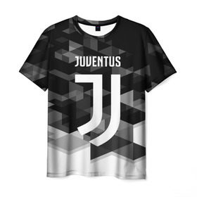 Мужская футболка 3D с принтом Juventus 2018 Geometry Sport в Екатеринбурге, 100% полиэфир | прямой крой, круглый вырез горловины, длина до линии бедер | juventus | спорт | спортивные | футбол | футбольный клуб | ювентус