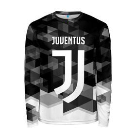 Мужской лонгслив 3D с принтом Juventus 2018 Geometry Sport в Екатеринбурге, 100% полиэстер | длинные рукава, круглый вырез горловины, полуприлегающий силуэт | juventus | спорт | спортивные | футбол | футбольный клуб | ювентус