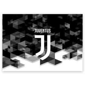 Поздравительная открытка с принтом Juventus 2018 Geometry Sport в Екатеринбурге, 100% бумага | плотность бумаги 280 г/м2, матовая, на обратной стороне линовка и место для марки
 | juventus | спорт | спортивные | футбол | футбольный клуб | ювентус