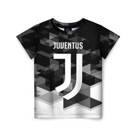 Детская футболка 3D с принтом Juventus 2018 Geometry Sport в Екатеринбурге, 100% гипоаллергенный полиэфир | прямой крой, круглый вырез горловины, длина до линии бедер, чуть спущенное плечо, ткань немного тянется | juventus | спорт | спортивные | футбол | футбольный клуб | ювентус