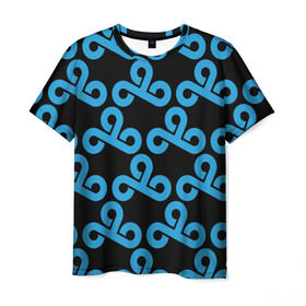 Мужская футболка 3D с принтом Team Cloud cs:go collection в Екатеринбурге, 100% полиэфир | прямой крой, круглый вырез горловины, длина до линии бедер | awp | cloud | counter strike | game | skin | team cloud | авп | игры | скин | текстуры