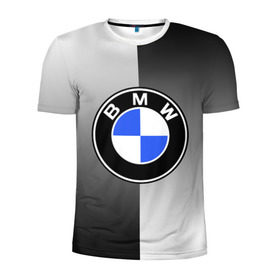 Мужская футболка 3D спортивная с принтом BMW 2018 Reverse в Екатеринбурге, 100% полиэстер с улучшенными характеристиками | приталенный силуэт, круглая горловина, широкие плечи, сужается к линии бедра | Тематика изображения на принте: bmw | автомобиль | автомобильные | бмв | машины