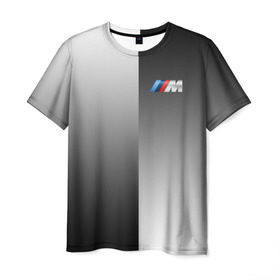 Мужская футболка 3D с принтом BMW M REVERSE в Екатеринбурге, 100% полиэфир | прямой крой, круглый вырез горловины, длина до линии бедер | bmw | автомобиль | автомобильные | бмв | машины