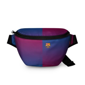 Поясная сумка 3D с принтом FC Barca 2018 Reverse в Екатеринбурге, 100% полиэстер | плотная ткань, ремень с регулируемой длиной, внутри несколько карманов для мелочей, основное отделение и карман с обратной стороны сумки застегиваются на молнию | fc | fc barcelona | fcb | fly emirates | ronaldo | абстракция | барселона | геометрия | зож | клуб | линии | месси | модные | мяч | реал мадрид | спорт | спортивные | тренды | футбол | футбольный клуб | эмблема