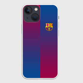 Чехол для iPhone 13 mini с принтом FC Barca 2018 Reverse в Екатеринбурге,  |  | fc | fc barcelona | fcb | fly emirates | ronaldo | абстракция | барселона | геометрия | зож | клуб | линии | месси | модные | мяч | реал мадрид | спорт | спортивные | тренды | футбол | футбольный клуб | эмблема