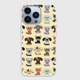 Чехол для iPhone 13 Pro с принтом Милые пушистики в Екатеринбурге,  |  | год собаки | новый год | пес | собака | щенок