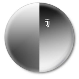 Значок с принтом Juventus 2018 Reverse в Екатеринбурге,  металл | круглая форма, металлическая застежка в виде булавки | fly emirates | juventus | ronaldo | клуб | линии | мода | модные | мяч | реал мадрид | спорт | спортивные | стиль | футбол | футбольный клуб | экстрим | эмблема | ювентус