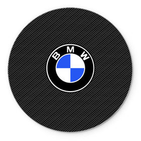 Коврик круглый с принтом BMW CARBON в Екатеринбурге, резина и полиэстер | круглая форма, изображение наносится на всю лицевую часть | bmw | bmw motorsport | bmw performance | carbon | m | motorsport | performance | sport | бмв | карбон | моторспорт | спорт