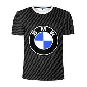 Мужская футболка 3D спортивная с принтом BMW CARBON в Екатеринбурге, 100% полиэстер с улучшенными характеристиками | приталенный силуэт, круглая горловина, широкие плечи, сужается к линии бедра | bmw | bmw motorsport | bmw performance | carbon | m | motorsport | performance | sport | бмв | карбон | моторспорт | спорт