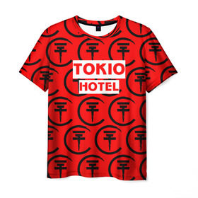 Мужская футболка 3D с принтом Tokio Hotel band logo 2018 в Екатеринбурге, 100% полиэфир | прямой крой, круглый вырез горловины, длина до линии бедер | logo | music | pop | rock | tokio hotel | альтернатива | германия | металл | музыка | музыкальный | поп | рок