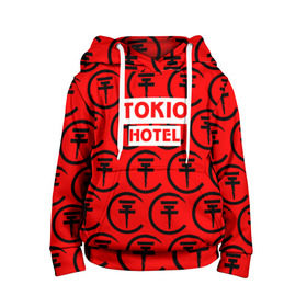 Детская толстовка 3D с принтом Tokio Hotel band logo 2018 в Екатеринбурге, 100% полиэстер | двухслойный капюшон со шнурком для регулировки, мягкие манжеты на рукавах и по низу толстовки, спереди карман-кенгуру с мягким внутренним слоем | logo | music | pop | rock | tokio hotel | альтернатива | германия | металл | музыка | музыкальный | поп | рок