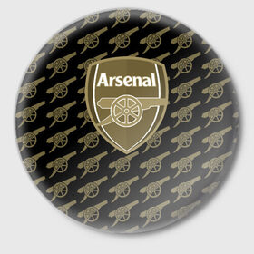 Значок с принтом FC Arsenal в Екатеринбурге,  металл | круглая форма, металлическая застежка в виде булавки | 