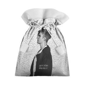 Подарочный 3D мешок с принтом Justin в Екатеринбурге, 100% полиэстер | Размер: 29*39 см | Тематика изображения на принте: bieber | justin bieber | бибер | джастин бибер
