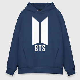 Мужское худи Oversize хлопок с принтом BTS army white в Екатеринбурге, френч-терри — 70% хлопок, 30% полиэстер. Мягкий теплый начес внутри —100% хлопок | боковые карманы, эластичные манжеты и нижняя кромка, капюшон на магнитной кнопке | bangtan boys | bts | bts army | бантаны бтс