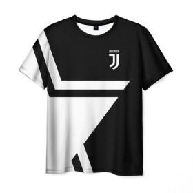 Мужская футболка 3D с принтом Juventus 2018 STAR в Екатеринбурге, 100% полиэфир | прямой крой, круглый вырез горловины, длина до линии бедер | fc | juventus | спорт | спортивные | фк | футбол | футбольный клуб | ювентус