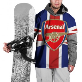 Накидка на куртку 3D с принтом FC Arsenal в Екатеринбурге, 100% полиэстер |  | arsenal | england | football | logo | sport | англия | арсенал | арт | лига | лого | спорт | текстура | фк | флаг | футбол | футбольный клуб | эмблема