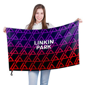 Флаг 3D с принтом LINKIN PARK в Екатеринбурге, 100% полиэстер | плотность ткани — 95 г/м2, размер — 67 х 109 см. Принт наносится с одной стороны | linkin park | logo | music | pop | rock | альтернатива | германия | металл | музыка | музыкальный | поп | рок