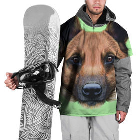 Накидка на куртку 3D с принтом Немецкая овчарка в Екатеринбурге, 100% полиэстер |  | Тематика изображения на принте: dog | овчарка | пес | песик | собака | собачка