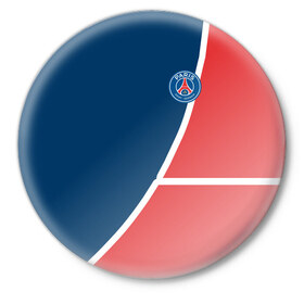 Значок с принтом PSG LOGO в Екатеринбурге,  металл | круглая форма, металлическая застежка в виде булавки | fc | fly emirates | paris | psg | лого | париж | псж | спорт | спортивные | фк | футбольный клуб