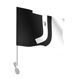 Флаг для автомобиля с принтом Juventus 2018 Original в Екатеринбурге, 100% полиэстер | Размер: 30*21 см | fc | fly emirates | лого | париж | спорт | спортивные | фк | футбольный клуб