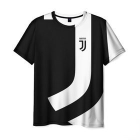 Мужская футболка 3D с принтом Juventus 2018 Original в Екатеринбурге, 100% полиэфир | прямой крой, круглый вырез горловины, длина до линии бедер | Тематика изображения на принте: fc | fly emirates | лого | париж | спорт | спортивные | фк | футбольный клуб
