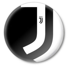 Значок с принтом Juventus 2018 Original в Екатеринбурге,  металл | круглая форма, металлическая застежка в виде булавки | fc | fly emirates | лого | париж | спорт | спортивные | фк | футбольный клуб