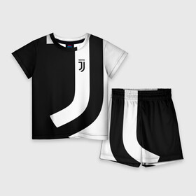 Детский костюм с шортами 3D с принтом Juventus 2018 Original в Екатеринбурге,  |  | fc | fly emirates | лого | париж | спорт | спортивные | фк | футбольный клуб