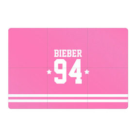 Магнитный плакат 3Х2 с принтом Bieber Team Pink в Екатеринбурге, Полимерный материал с магнитным слоем | 6 деталей размером 9*9 см | Тематика изображения на принте: bieber | justin bieber | бибер | джастин бибер