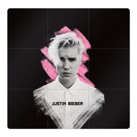 Магнитный плакат 3Х3 с принтом Justin Bieber / Pink splash в Екатеринбурге, Полимерный материал с магнитным слоем | 9 деталей размером 9*9 см | Тематика изображения на принте: bieber | justin bieber | бибер | джастин бибер