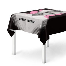 Скатерть 3D с принтом Justin Bieber / Pink splash в Екатеринбурге, 100% полиэстер (ткань не мнется и не растягивается) | Размер: 150*150 см | bieber | justin bieber | бибер | джастин бибер