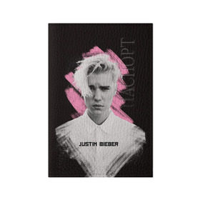 Обложка для паспорта матовая кожа с принтом Justin Bieber / Pink splash в Екатеринбурге, натуральная матовая кожа | размер 19,3 х 13,7 см; прозрачные пластиковые крепления | bieber | justin bieber | бибер | джастин бибер