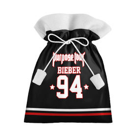 Подарочный 3D мешок с принтом Bieber Team Black в Екатеринбурге, 100% полиэстер | Размер: 29*39 см | bieber | justin bieber | бибер | джастин бибер