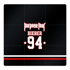 Магнитный плакат 3Х3 с принтом Bieber Team Black в Екатеринбурге, Полимерный материал с магнитным слоем | 9 деталей размером 9*9 см | Тематика изображения на принте: bieber | justin bieber | бибер | джастин бибер