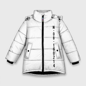 Зимняя куртка для девочек 3D с принтом BTS SAVE ME JUNGKOOK _white в Екатеринбурге, ткань верха — 100% полиэстер; подклад — 100% полиэстер, утеплитель — 100% полиэстер. | длина ниже бедра, удлиненная спинка, воротник стойка и отстегивающийся капюшон. Есть боковые карманы с листочкой на кнопках, утяжки по низу изделия и внутренний карман на молнии. 

Предусмотрены светоотражающий принт на спинке, радужный светоотражающий элемент на пуллере молнии и на резинке для утяжки. | bangtan boys | bts | бантаны бтс