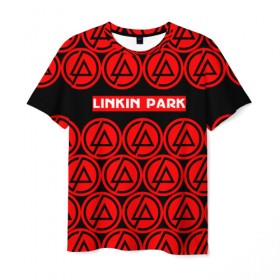 Мужская футболка 3D с принтом LINKIN PARK 2018 MUSIC STYLE в Екатеринбурге, 100% полиэфир | прямой крой, круглый вырез горловины, длина до линии бедер | linkin park | logo | music | pop | rock | альтернатива | металл | музыка | музыкальный | поп | рок