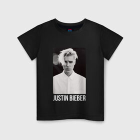 Детская футболка хлопок с принтом Bieber в Екатеринбурге, 100% хлопок | круглый вырез горловины, полуприлегающий силуэт, длина до линии бедер | bieber | justin bieber | бибер | джастин бибер