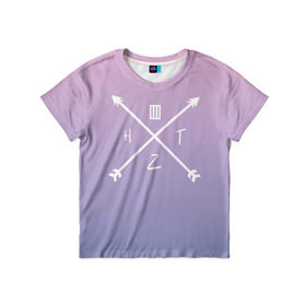 Детская футболка 3D с принтом Paramore в Екатеринбурге, 100% гипоаллергенный полиэфир | прямой крой, круглый вырез горловины, длина до линии бедер, чуть спущенное плечо, ткань немного тянется | Тематика изображения на принте: paramore