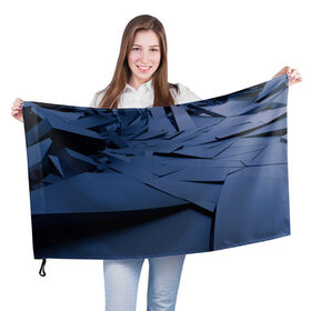 Флаг 3D с принтом Абстрактная текстура в Екатеринбурге, 100% полиэстер | плотность ткани — 95 г/м2, размер — 67 х 109 см. Принт наносится с одной стороны | 