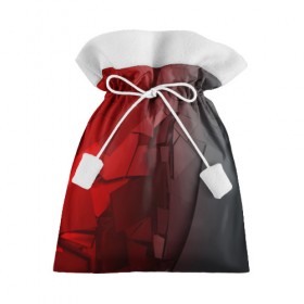Подарочный 3D мешок с принтом GRAY&RED MIRROR ABSTRACT в Екатеринбурге, 100% полиэстер | Размер: 29*39 см | Тематика изображения на принте: 