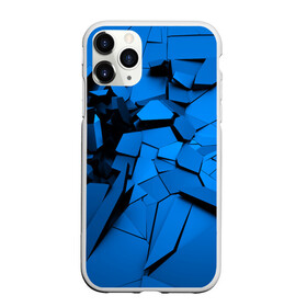 Чехол для iPhone 11 Pro матовый с принтом Carbon abstraction BLUE в Екатеринбурге, Силикон |  | abstraction | geometry | абстракция | геометрия | грань | краски | кубик | кубики | линии | мозаика | разноцветные | ребро | текстура | тени | узор