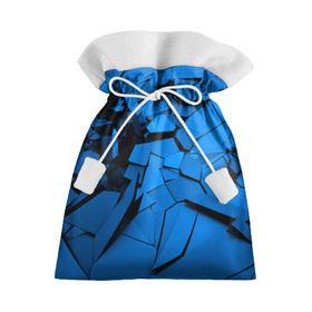 Подарочный 3D мешок с принтом Carbon abstraction BLUE в Екатеринбурге, 100% полиэстер | Размер: 29*39 см | abstraction | geometry | абстракция | геометрия | грань | краски | кубик | кубики | линии | мозаика | разноцветные | ребро | текстура | тени | узор