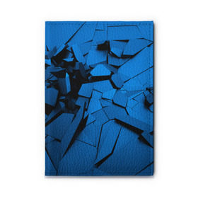 Обложка для автодокументов с принтом Carbon abstraction BLUE в Екатеринбурге, натуральная кожа |  размер 19,9*13 см; внутри 4 больших “конверта” для документов и один маленький отдел — туда идеально встанут права | Тематика изображения на принте: abstraction | geometry | абстракция | геометрия | грань | краски | кубик | кубики | линии | мозаика | разноцветные | ребро | текстура | тени | узор
