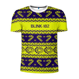 Мужская футболка 3D спортивная с принтом Blink-182 NEW YEAR COLLECTION в Екатеринбурге, 100% полиэстер с улучшенными характеристиками | приталенный силуэт, круглая горловина, широкие плечи, сужается к линии бедра | 