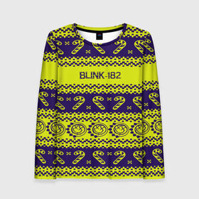 Женский лонгслив 3D с принтом Blink-182 NEW YEAR COLLECTION в Екатеринбурге, 100% полиэстер | длинные рукава, круглый вырез горловины, полуприлегающий силуэт | Тематика изображения на принте: 