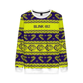 Женский свитшот 3D с принтом Blink-182 NEW YEAR COLLECTION в Екатеринбурге, 100% полиэстер с мягким внутренним слоем | круглый вырез горловины, мягкая резинка на манжетах и поясе, свободная посадка по фигуре | 