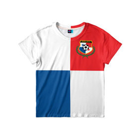 Детская футболка 3D с принтом Панама, форма в Екатеринбурге, 100% гипоаллергенный полиэфир | прямой крой, круглый вырез горловины, длина до линии бедер, чуть спущенное плечо, ткань немного тянется | fifa | фифа | флаг | чемпионат мира