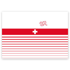 Поздравительная открытка с принтом Швейцария, форма в Екатеринбурге, 100% бумага | плотность бумаги 280 г/м2, матовая, на обратной стороне линовка и место для марки
 | fc | спорт | спортивные | фк | футбол | футбольный клуб | швейцария