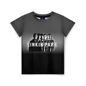 Детская футболка 3D с принтом Группа Linkin Park в Екатеринбурге, 100% гипоаллергенный полиэфир | прямой крой, круглый вырез горловины, длина до линии бедер, чуть спущенное плечо, ткань немного тянется | bennington | chester | linkin park | альтернативный | беннингтон | группа | ленкин | линкин | майк | метал | музыкант | ню | нюметал | парк | певец | рок | рэп | честер | электроник